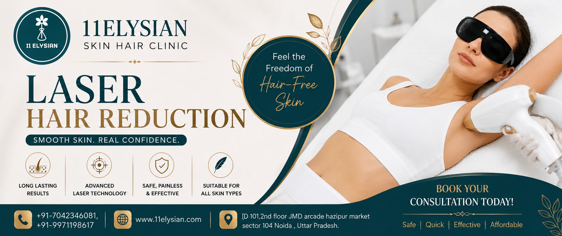 Laser Hair Reduction Near Sector 100, Noida